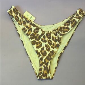 Aerie Leopard Print Swim Bottom